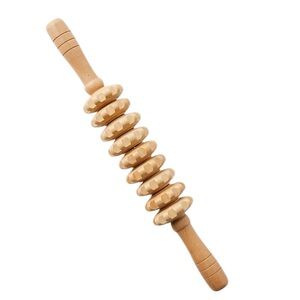 Wooden Massager Exercise Roller Injury Gym Body Leg Trigger Point Muscle Therapy